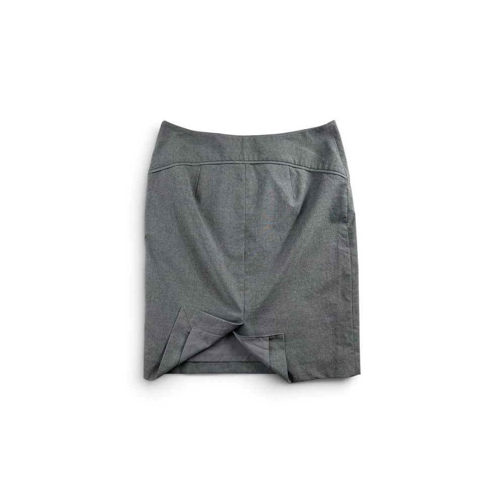 The Limited Gray Pencil Skirt Side Zip Lined Size 4 Office Minimalist Corporate - Picture 5 of 8